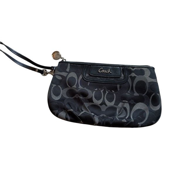 Coach Handbags - Coach Black Signature Wristlet